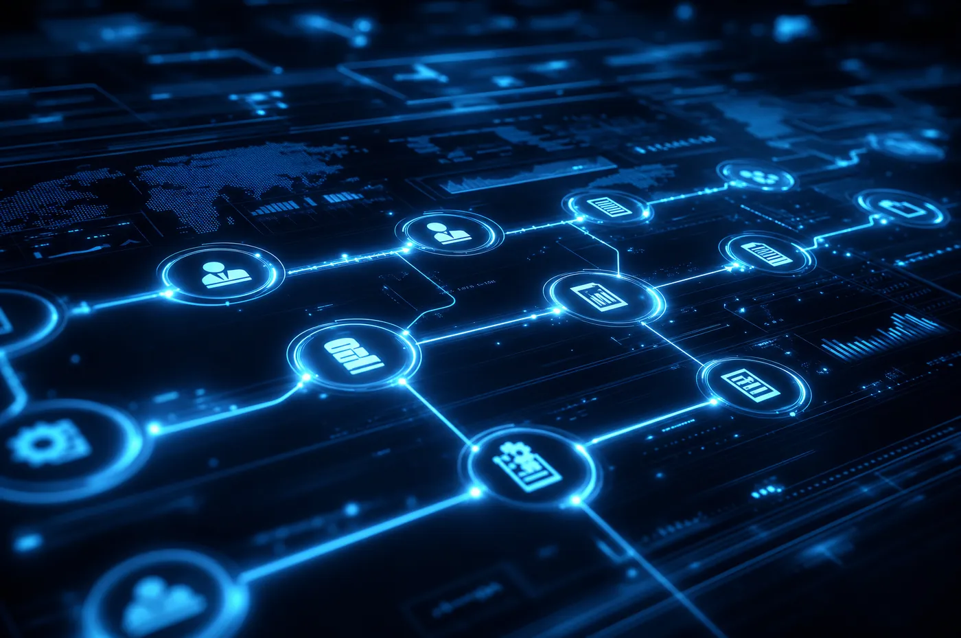 Painel de processos internos automatizados com IA